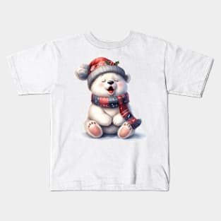 Christmas Polar Bear Kids T-Shirt